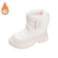 thumbnail image 4 of XXWXYD Boots Girls and Boys Children's Casual Shoes Mesh Soft Sole Breathable Sports Short Boots for Fashion Classic Comfortable Shoe(18-24 Months,White), 4 of 6
