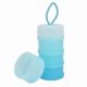 thumbnail image 2 of 4-Layer Baby Milk Powder Dispenser Silicone Portable Baby Milk Feeding Powder Formula Container Blue, 2 of 5