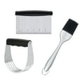 thumbnail image 3 of SHISUYAN 3PCS Stainless Steel Pastry Cutter Dough Blender BBQ Brush Set for Kitchen Home Restaurant, 3 of 9