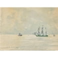 thumbnail image 3 of Henry Scott Tuke 14x11 Black Modern Framed Museum Art Print Titled - Three Masted Barque&nbsp; (1894), 3 of 5