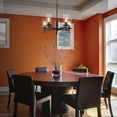 thumbnail image 5 of Golden Lighting Winslett 5-light Chandelier in Matte Black, 5 of 9