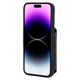 thumbnail image 3 of For Iphone 15 Pro Grid Texture Card Bag Phone Case With Lanyard(Black),iPhone 14 Pro, 3 of 6