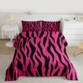 thumbnail image 2 of Homewish Geometric Stripes Bedding Comforter Set,Abstract Zebra Print Twin Comforter Sets,Pink Black Bedding Set For Girls Kids,Luxury Bedroom Decor Reversible,2-Piece, 2 of 8