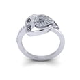 thumbnail image 3 of Genuine 1ct Round Cut Diamond Prong Fancy Heart Bridal Engagement Ring Solid 10K Gold GH SI1, 3 of 3