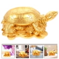thumbnail image 4 of MasteelfCA Financial Fortune Tortoise Sculpture Money Wealth Turtle Decorative Money Turtle, 4 of 9