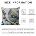 thumbnail image 5 of Chilfamy Watercolor Bird Blue Throw Pillow Covers Pillow Cover Throw Pillow Cases Double Sided Plush Pillow Covers Decorative Throw Pillows Covers for Couch Living Room Bedroom  White, 5 of 5