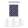 thumbnail image 5 of Sikiie Colorful Dinosaur Cozy Flannel Fleece Throw Blanket: Lightweight & Thick for All Seasons - Perfect for Women, Men, & Kids"60"x50", 5 of 6