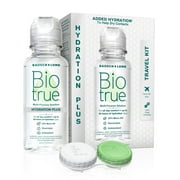 Biotrue Contact Lens Solution, Multi-Purpose Solution for Soft Contact Lenses, Lens Case Included, 2 FL OZ Travel Size