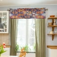 thumbnail image 5 of Coolnut Mexican Ceramic Tile Pattern Valance Curtains for Kitchen or Bathroom, 54x18in Valances Window Treatment Rod Pocket Drape Light Filtering Living Room Bedroom Decor, 5 of 6