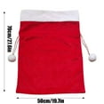 thumbnail image 2 of Dpytoraw Velvet Santa Drawstring Pouch Holiday Party Sack For Wrapping Xmas Celebration And Storage Reusable Festive Suitable For Xmas (red), 2 of 5