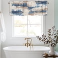 thumbnail image 2 of Graffiti Oil Painting Blue and Brown Curtain Valance for Windows Abstract Art Rod Pocket Window Treatments 1 Panel Short Curtains for Kitchen Windows Bathroom Bedroom,54 x 18 Inch, 2 of 6