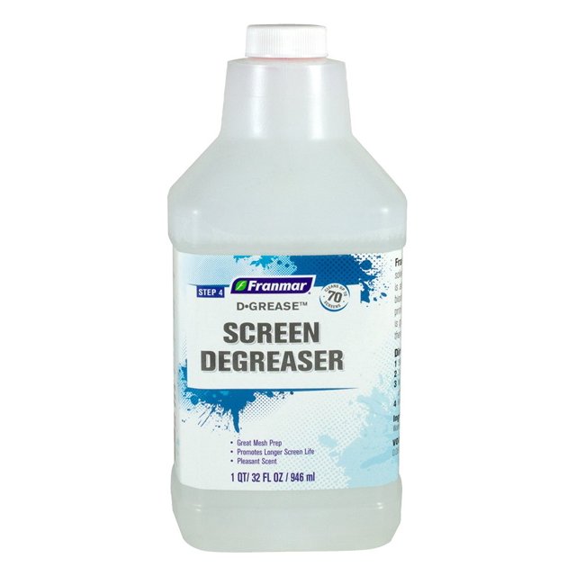 Franmar D-Grease Screen Printing Degreaser (Quart)