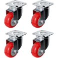 thumbnail image 1 of Caster Wheels Online Best Service, poliuretano rojo, 5 cm, paquete de 4, 1 of 6
