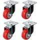 thumbnail image 1 of Caster Wheels Online Best Service, poliuretano rojo, 5 cm, paquete de 4, 1 of 6
