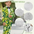 thumbnail image 6 of Xoenoiee Green Shamrock Print Suit for Boys Formal Wedding Dress St. Patrick's Day Kids Boy Suits Boys' Birthday Party Homecoming Outfit Jacket and Pants Set, Size 9-10 Years, 6 of 7