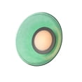 thumbnail image 2 of E22082-04BK ET2 Lighting Jensen - 21W 1 LED Semi-Flush Mount-11.75 Inch Tall and 11.75 Inch Wide-Black Finish-Green Glass Color, 2 of 5