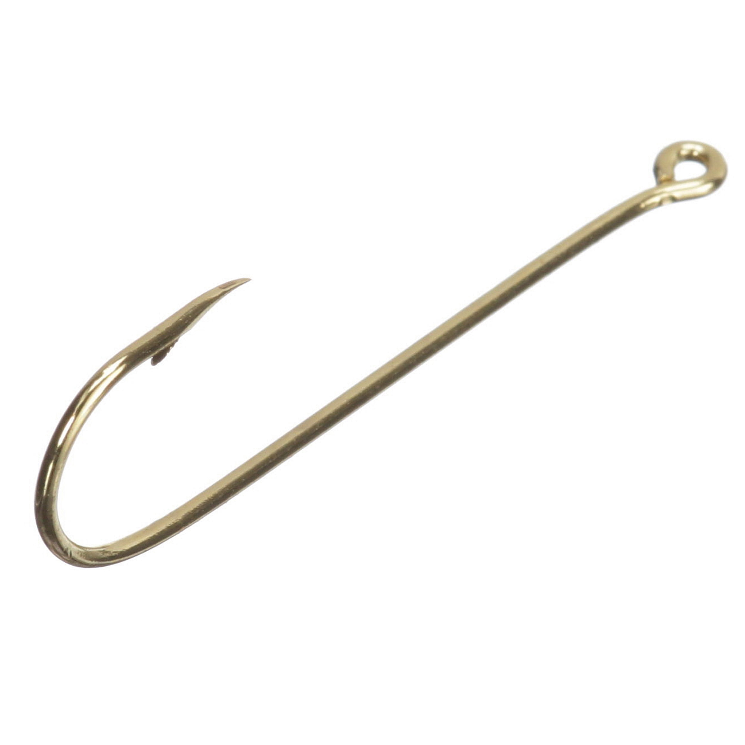 Eagle Claw 202ELA  Size 1/0 Aberdeen X Light Wire Gold-Fin hooks 40 hooks 