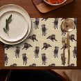 thumbnail image 5 of Cute Labrador Summer Placemats Table Placemats Set Of 4-Linen Kitchen Washable Placemats Table Mats 11.8"x17.7"Non-Slip Heat Resistant, 5 of 6