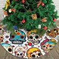 thumbnail image 3 of XMXY Halloween Christmas Tree Skirt, Festive Whimsy Anime Holiday Party Indoor Decorations Ornaments, 30" Inch, 3 of 5