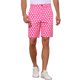 thumbnail image 1 of Pantalones cortos de lunares INSPIRE CHIC Edición para el Día del Padre, pantalones cortos de chino planos con patrón de verano para hombres, 30 Rosa, 1 of 5