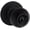 Matte Black, variant on Kwikset SK5000RG Regina Single Cylinder Keyed Entry Door Knob Set with Round Rose from The Safe Lock Collection - Matte Black