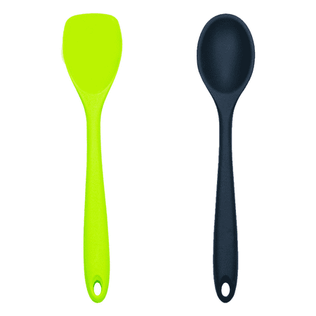 

Food-Grade Non-Stick Spatula Set 2 Piece Mini Kitchen Utensil Set- Silicone Kitchen Tools with Spatulas