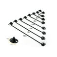 thumbnail image 2 of Window Eye Switch Anti-rust Convenient Cabinet Hook Multi-functional Black Silent Catch Holder with Screws Gate Showcase Black 8inch, 2 of 7