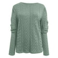 thumbnail image 6 of Otvok Autumn/Winter Womens Sweaters Knitting Long Sleeve Solid Tops, 6 of 7