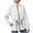 White, variant on Wancir Rain Jacket Waterproof Long Sleeve Zip up Lightweight Hooded Windbreaker Anorak Travel Hiking Outdoor Coats With Pockets