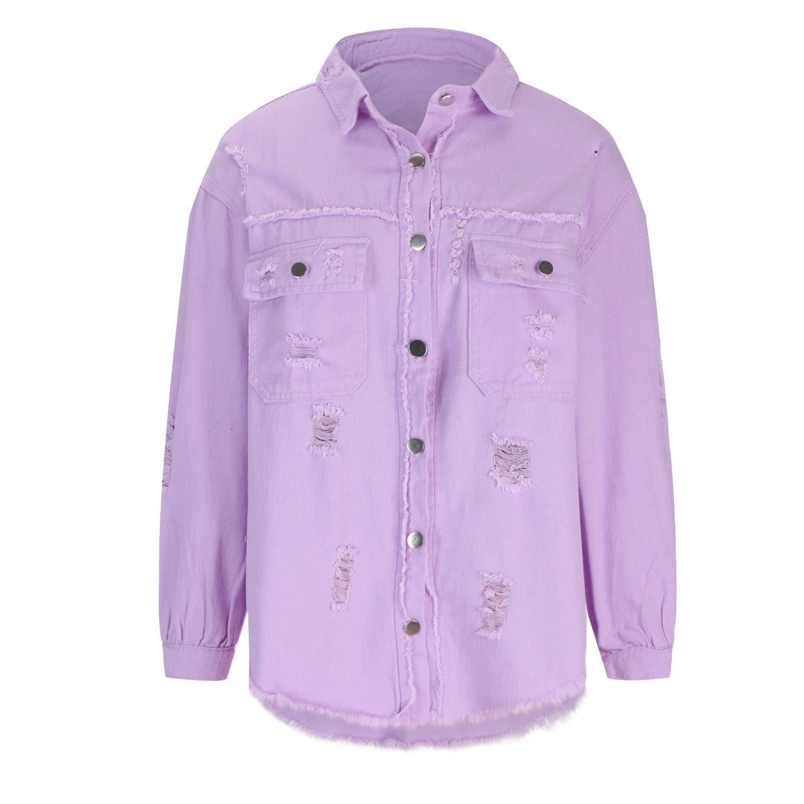 Purple Brand Distressed Denim Jacket - Farfetch