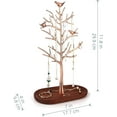 thumbnail image 5 of Branch Jewelry Rack with wood tray,Retro color,Tree Tower Rack Hanging Organizer for Ring Earrings Necklace Bracelet,Suitable for living rooms, bathrooms,offices,etc., 5 of 5
