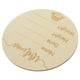 thumbnail image 2 of Anuncio de nacimiento signo redondo Ronda de anuncio de madera de madera Señal de anuncio de nombre del recién nacido, 2 of 4