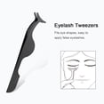 thumbnail image 3 of Juego de 5 herramientas profesionales para cejas y pestañas en tono rosa dorado, incluye pinzas, tijeras, rastrillo y rizador, ideal para un maquillaje impecable., 3 of 6