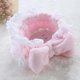 thumbnail image 1 of Elastic Furry Headband Non Slip Plush Bows for Head Wrap Ruffle Lace Headbands Makeup Headwrap Lovely Soft Hair Accessor purple, 1 of 4
