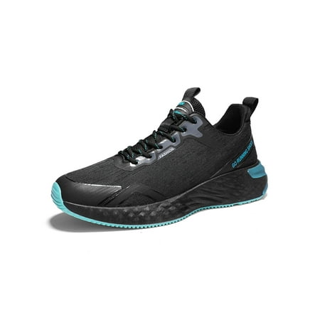 

Daeful Men Running Shoe Sport Athletic Shoes Fitness Workout Sneakers Mens Lightweight Non-slip Breathable Fashion Sneaker Gray Blue 7