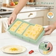 thumbnail image 5 of Silicone Freezer Trays with Lid (4-Pack), 1-Cup, 2-Cup, 1/2-Cup & 2-Tbsp Silicone Freezer Molds, Stackable Soup Freezer Meal Prep Containers,Ice Cube Tray for Making Sauce,Smoothies,Yogurt Bites, 5 of 5