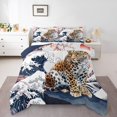 thumbnail image 1 of YST Safari Cheetah Leopard Comforter Set, Queen, Jungle Animal Theme, 1 of 6