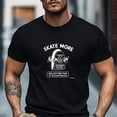 thumbnail image 1 of T-shirt pour Homme, Simple et Stylé, Propre et Minimaliste, T-shirt d'Été Décontracté à Col Rond à Manches Courtes avec Graphique de Planche à Roulettes pour Homme SKATE MORE,, 1 of 5