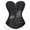 Black, variant on Steampunk Corset Bustier Top Pirate Retro Gothic Punk Plus Size Halloween Costume Women Basques Black L