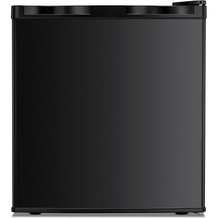 Compact Upright Freezer with Reversible Single Door,Removable Shelves with Adjustable Thermostat (Black)