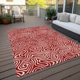 thumbnail image 6 of Addison Rugs Chantille Indoor/Outdoor Transitional Swirls Red Washable Rectangle Rug, 3' x 5', 6 of 6