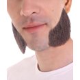 thumbnail image 2 of HPO | Adult Men's Mutton Chops Side Burns Beard | Human Facial Hair| Lt-Black color |, 2 of 5