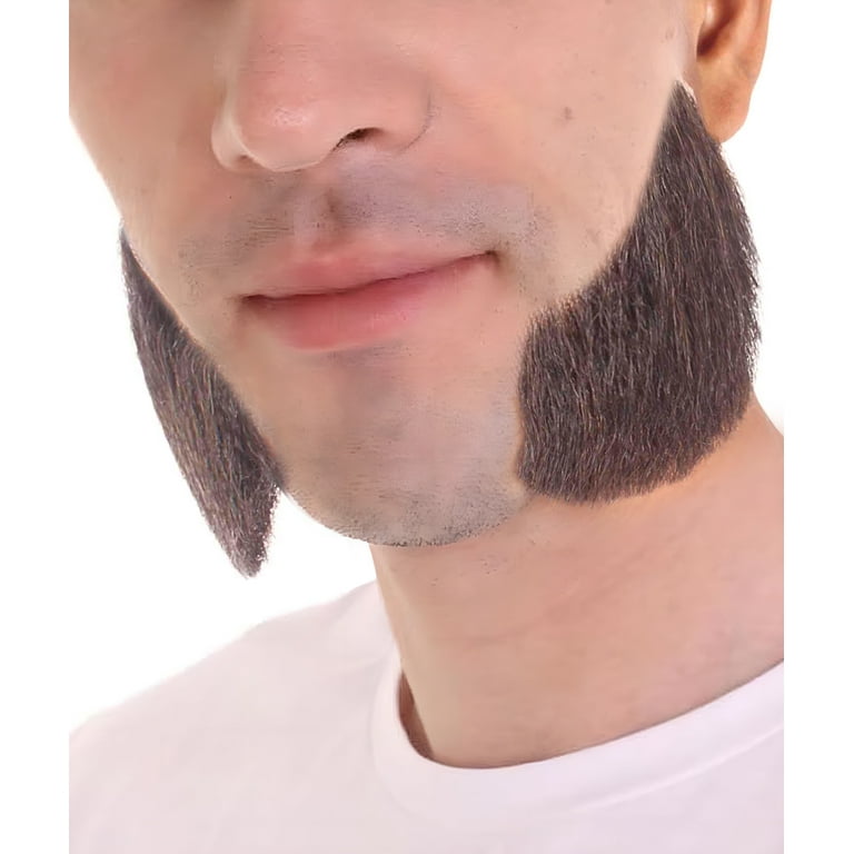 Mens Mutton Chops Black Moustaches and Beards Male Halloween Costume Mens Mutton Chops Black Moustaches and Beards Male Halloween Costume