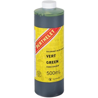 BERTHELET Food Colouring, Green 500ml - Vibrant and Versatile