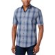thumbnail image 1 of Alfani Mens Ombre Plaid SS Button Up Shirt, azul, grande 2X, 1 of 1