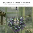 thumbnail image 6 of WRISTBIQUE Hanging Artificial Lavender Wreath Purple Plastic Door Decoration 40.0X36.0X2.4In 1Pack, 6 of 8