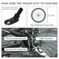 thumbnail image 3 of Aosom 2 in 1 Bike Trailer, Foldable Dog Bike Stroller with Aluminum Frame, Quick Release Wheels, Safety Leash, Anti-Slip Mat, Hitch Coupler, Reflectors, Flag for Medium Dogs, Green, 3 of 5