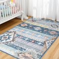 thumbnail image 3 of Junovo Area Rug 4'x6'Indoor Soft Rug Non Slip Rug for Living Room,Blue, 3 of 7