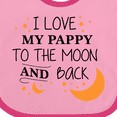 thumbnail image 4 of Inktastic I Love My Pappy to the Moon and Back Boys or Girls Baby Bib, 4 of 4