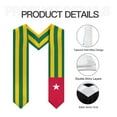 thumbnail image 5 of More design Graduation shawl Togo Flag & United States Flag Stole Sash Honor Study Aboard International Students, 5 of 9
